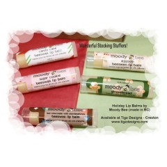 Holiday Lip Balm by Moody Bee - Made in BC